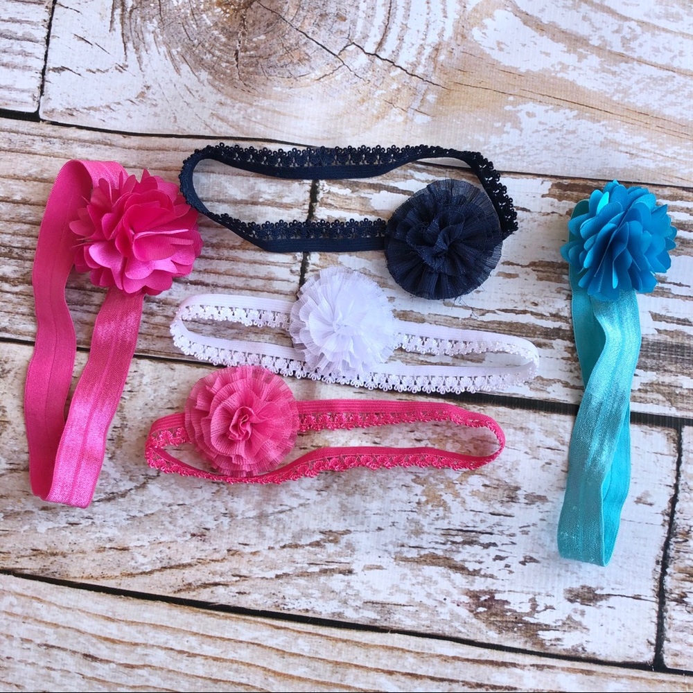 Baby Girl Headband Lot - 3-24M